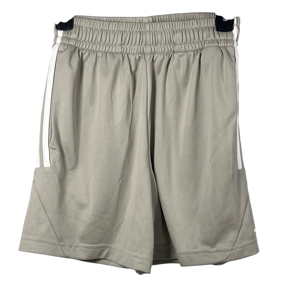 Adidas Mens Light Gray‎ White Athletic Sporty Shorts Small Streetwear